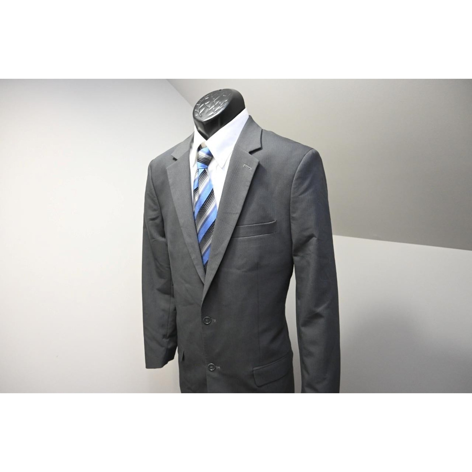 Nautica Stretch 2 Piece Suit Jacket Pants Performance Gray Mens 36 X 31 42 L